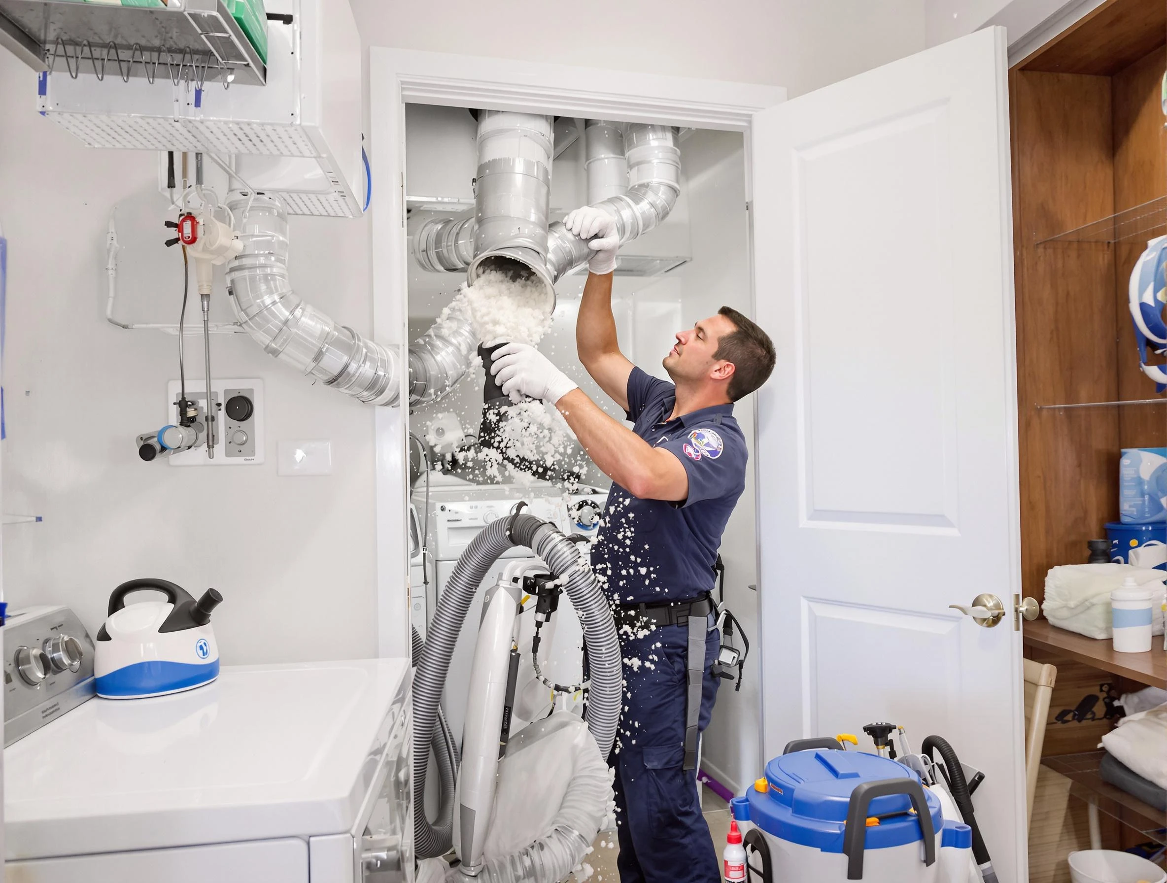 Helena Dryer Vent Cleaning technician delivering thorough residential dryer vent cleaning service in Helena